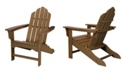 Hanover All-Weather Contoured Adirondack Chair - 37.5" x 29.75" x 37"
